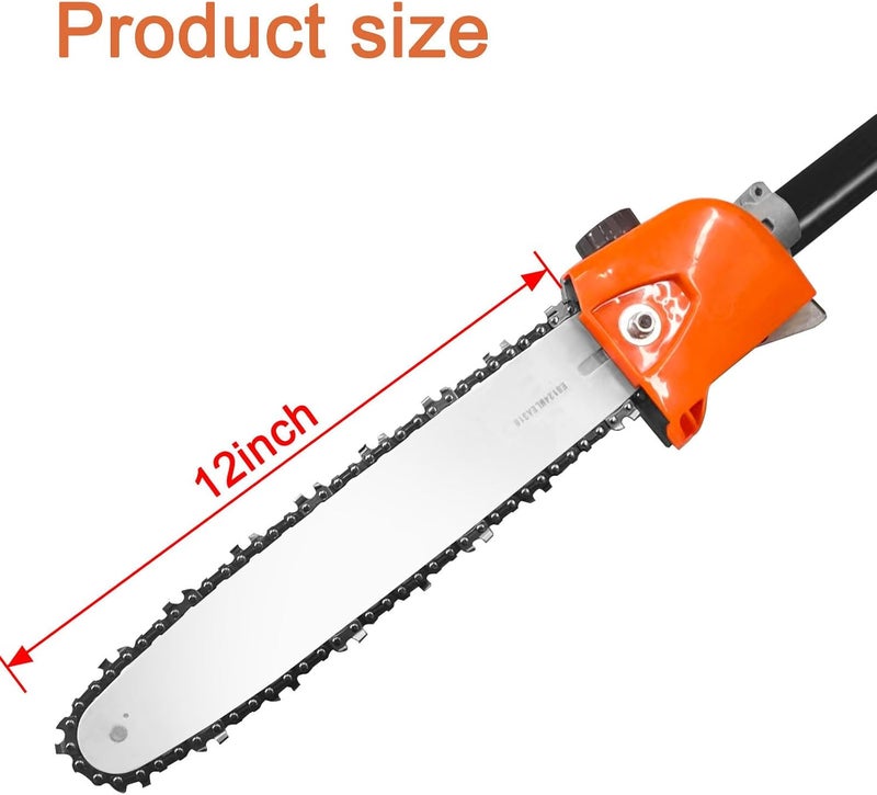 Kerlista Replacement Pole saw Attachment compatible with Weed Eater Snapper dewalt Craftsman Ryobi John Deere Worx Troy-Bilt and Homelite multi-tool Hus 28LD Power head Black - Image 2